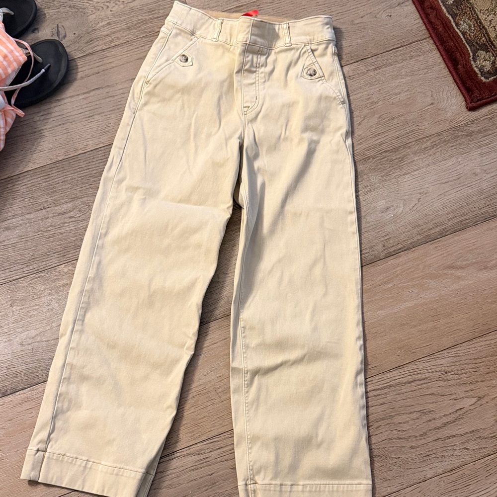 Spanx beige cropped pants size small